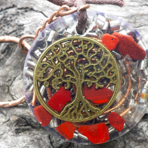 Red Jasper Tree Keyring